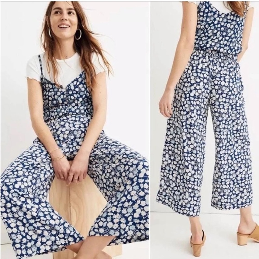 Madewell Hudson French Floral Pull On Pants